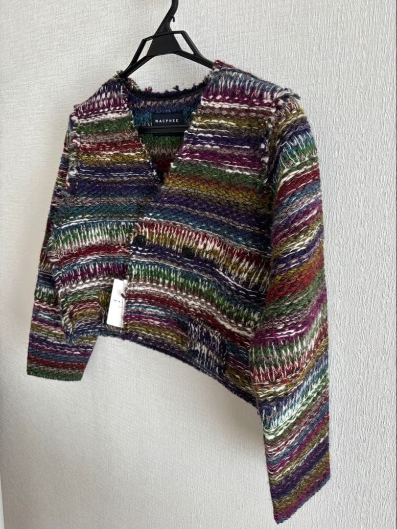 TOMORROWLAND ニットボンディング クロップドジャケット　マカフィー