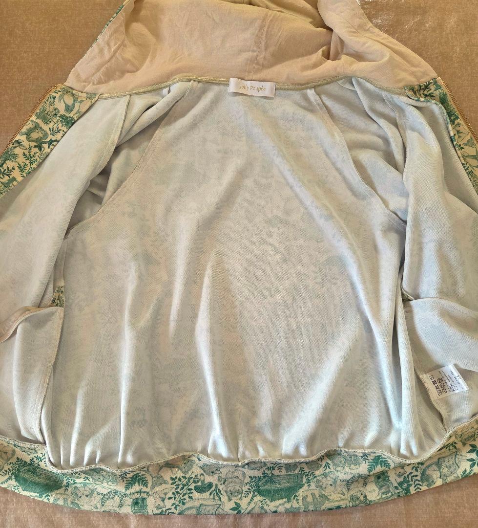 ジョリープッぺ【22fabric】ユキエモン　ダンボールニット　ラグランパーカー