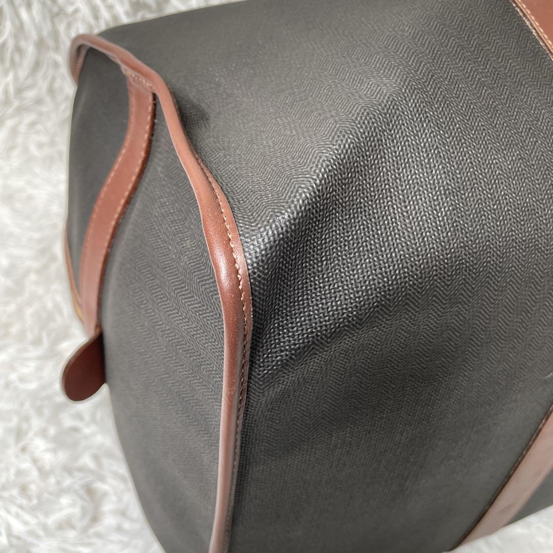 ほぼ未使用　ダンヒル　ボストンバッグ　レザー　ブラック　鍵付き