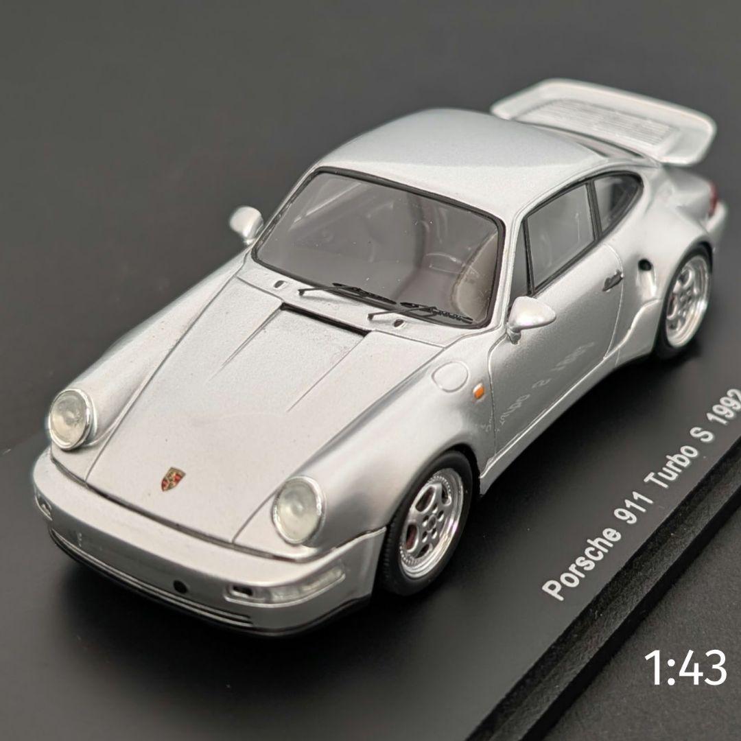 スパーク 1/43 ポルシェ 911 ターボ S 1992 シルバー
