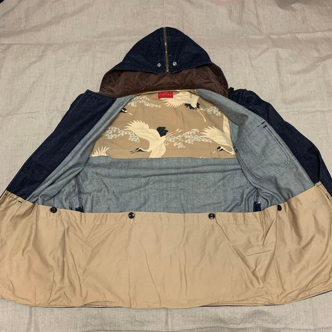 EVISU エヴィス デニム ハンタージャケット 40(XL相当) 濃紺