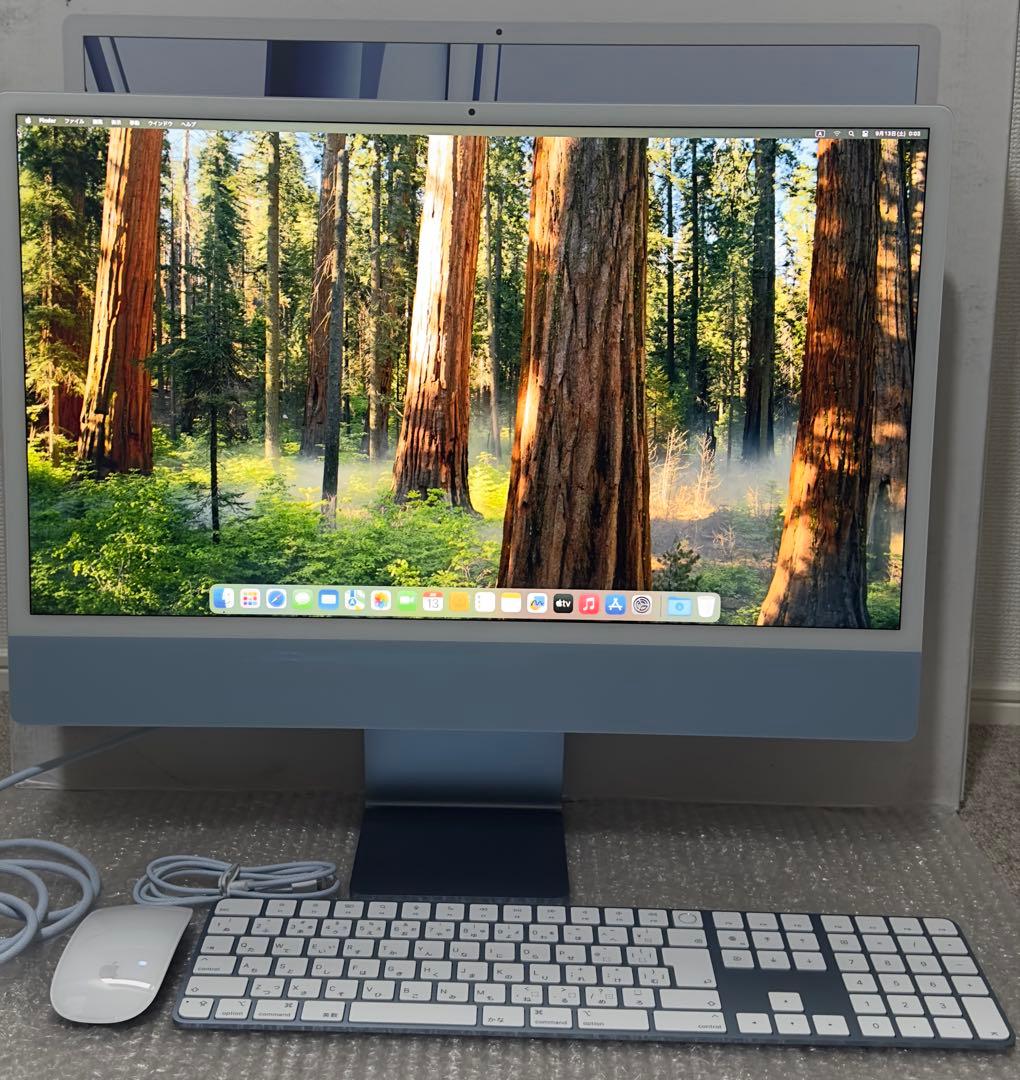 美品iMac 2023 24インチ M3チップ 24GBメモリ 1TBSSD