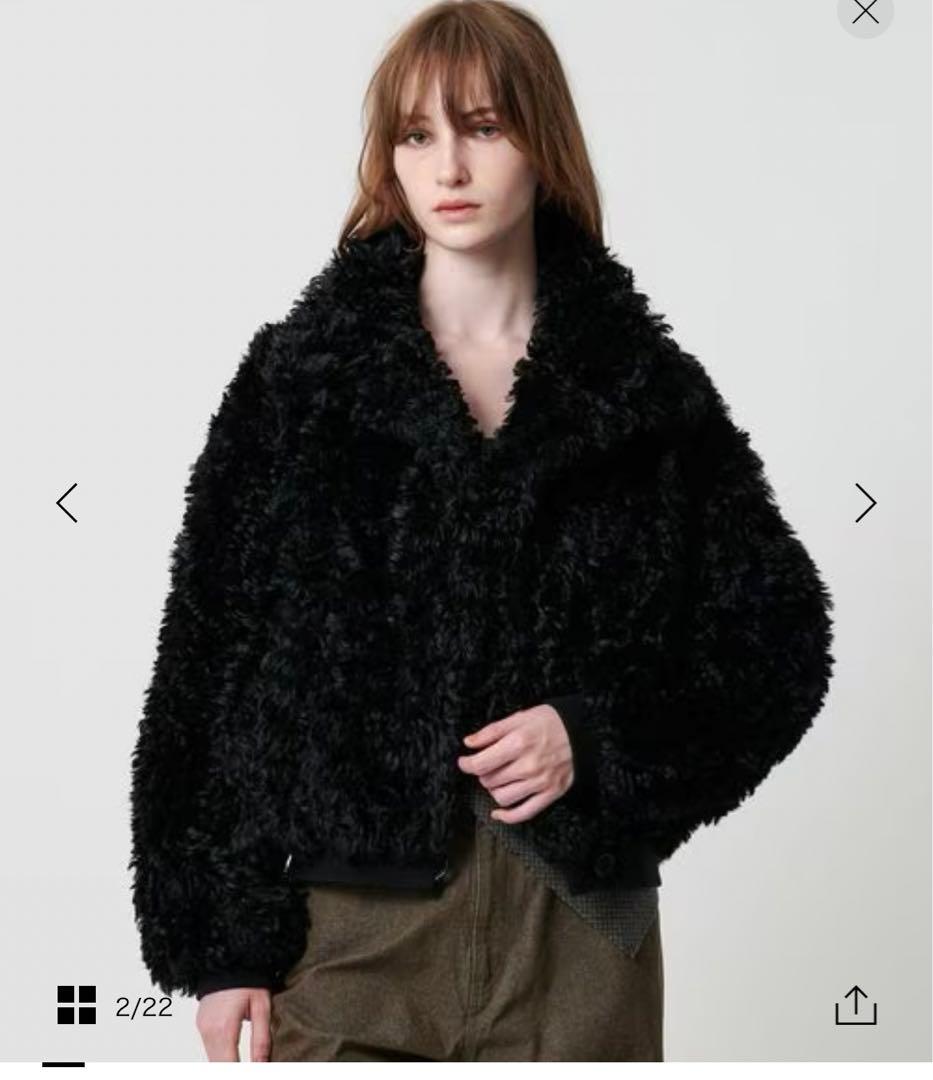 attisession フラッフィーブルゾン