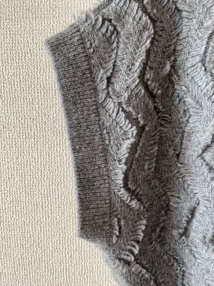 【LOEFF】ウェーブ フリンジ ベスト