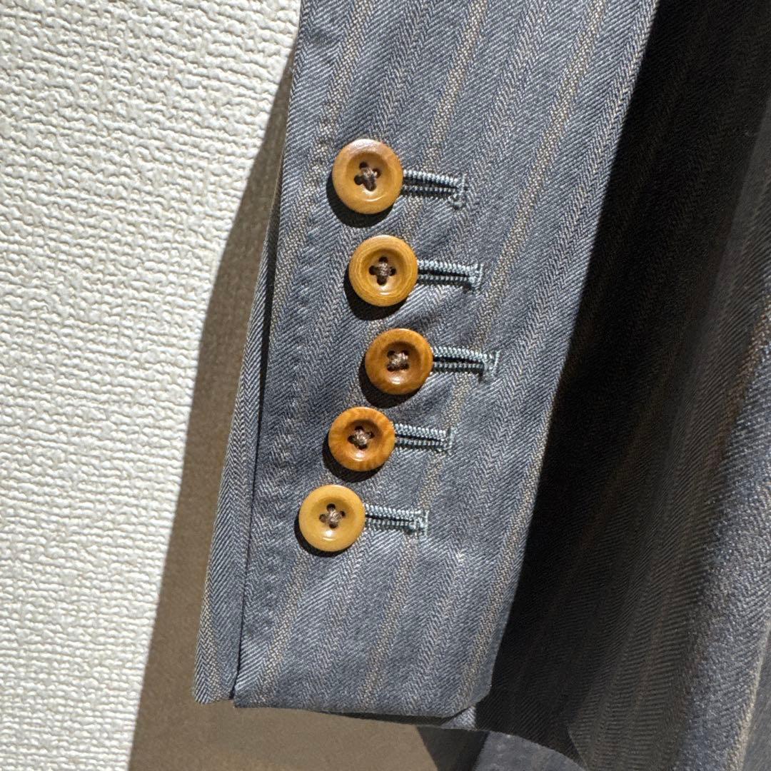 M*〜様 ポールスミス グレー ストライプ ビジネススーツ セットアップ