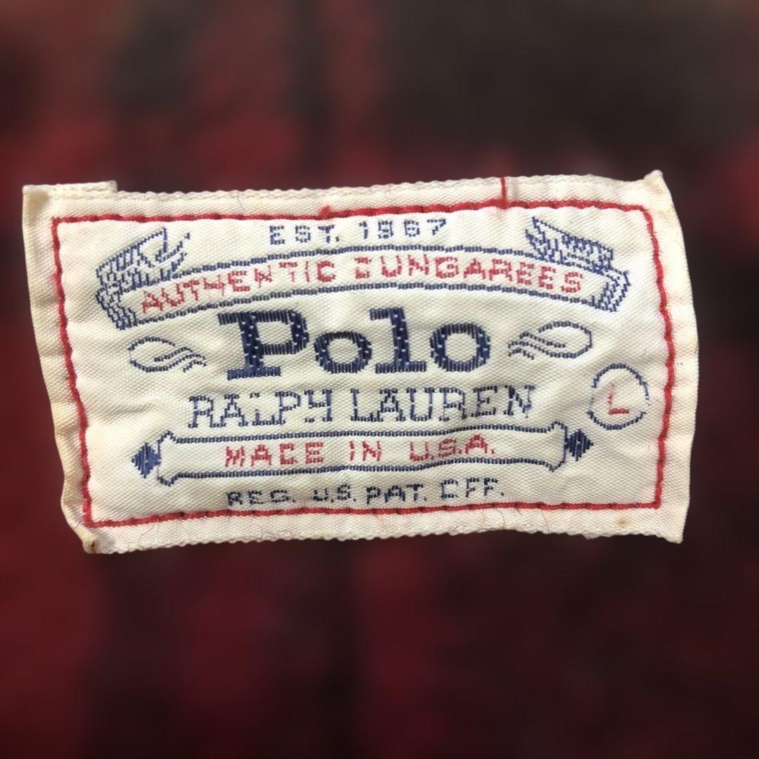 美品 Polo Ralph Lauren デニムカバーオール 白タグ　Lサイズ