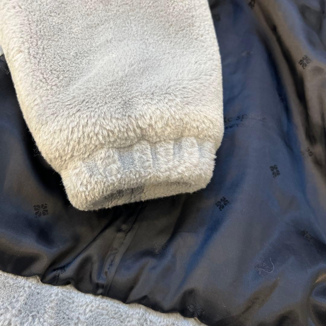 ケイトスペード　フェイクファーパーカー160センチ　クリーニング済み