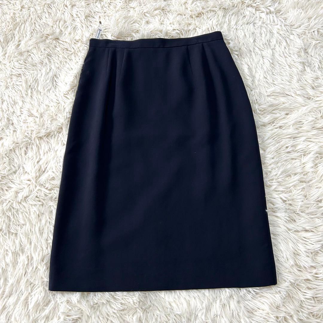 美品✨ バーバリー スカートスーツ セットアップ ダークネイビー 40
