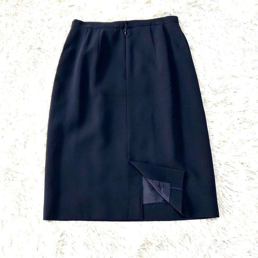 美品✨ バーバリー スカートスーツ セットアップ ダークネイビー 40