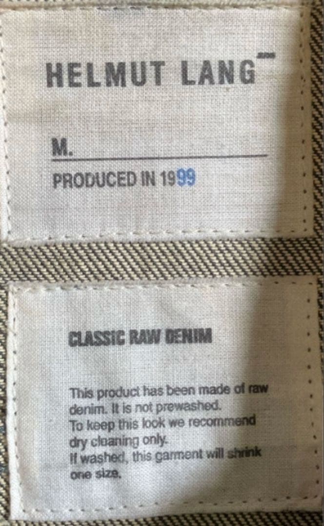 ジャケット・アウター helmut lang classic raw denim jacket 99s