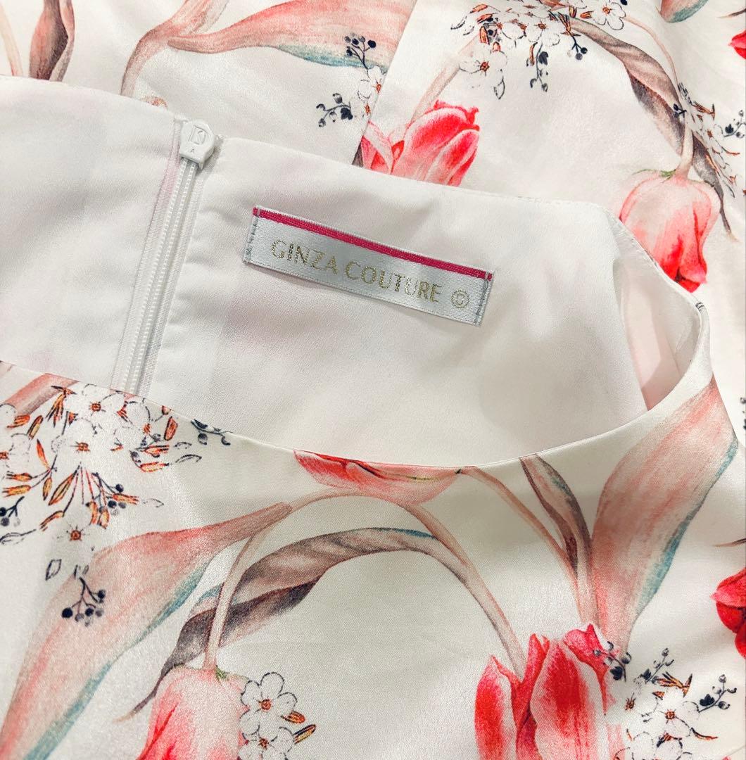 銀座クチュール お花柄ドレス