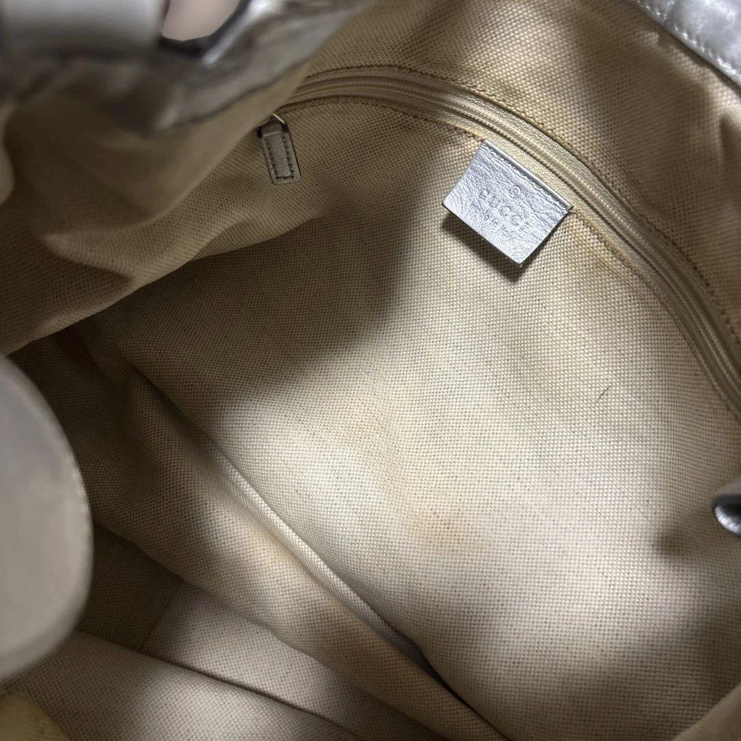 GUCCI スーキー GG柄 ワンショルダー　シルバー　中古