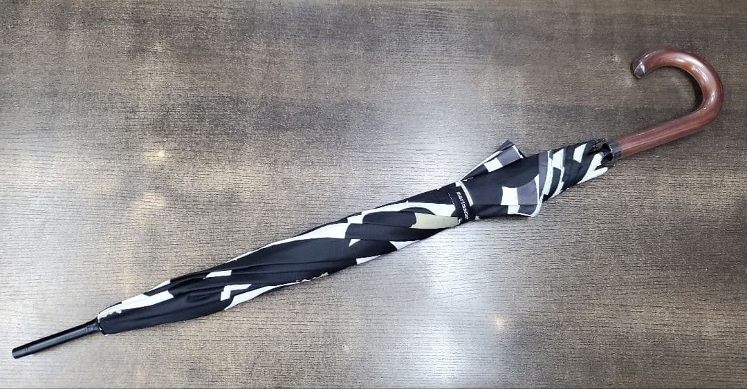 未使用　マリメッコ　ワンタッチ　長傘　ウニッコ　ブラック