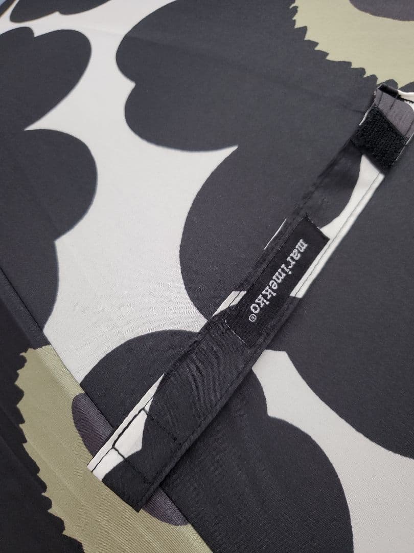 未使用　マリメッコ　ワンタッチ　長傘　ウニッコ　ブラック