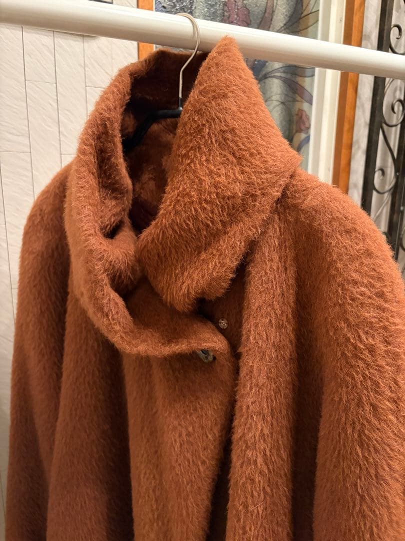 samuel ブラウン アルパカウール　コート