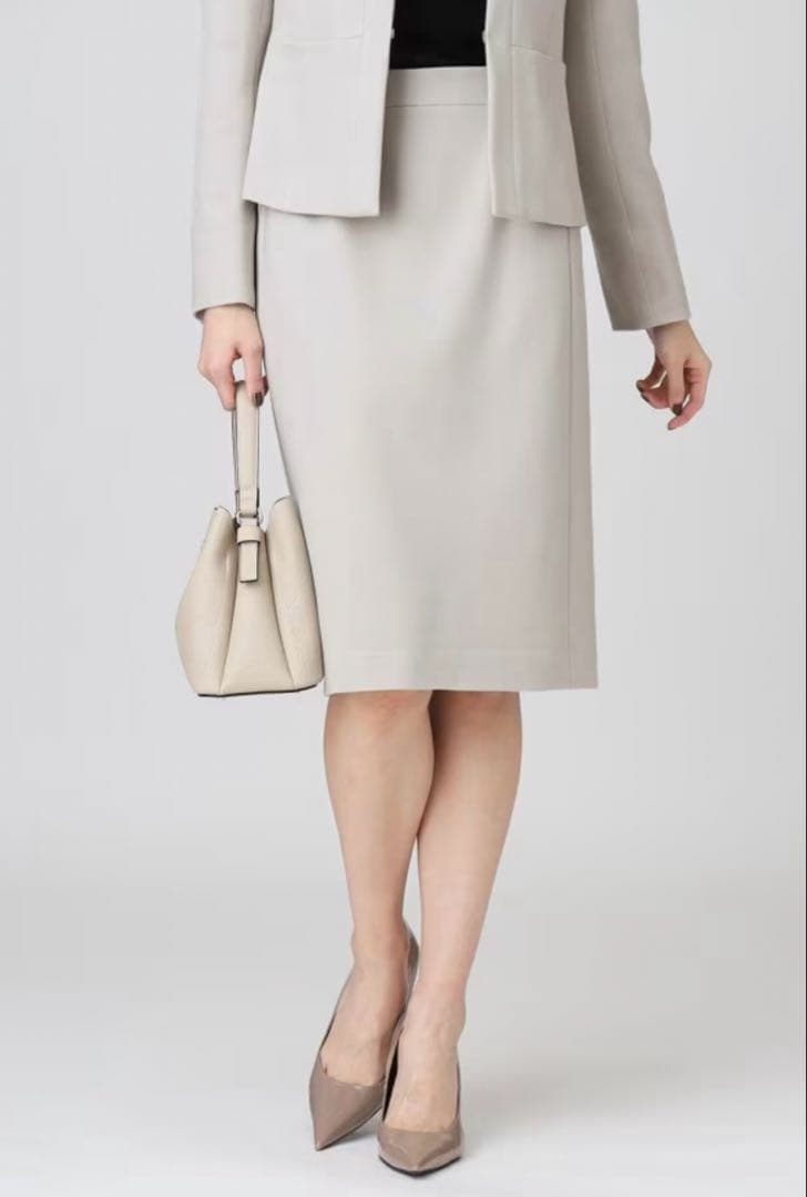 COUP DE CHANCE セットアップ ノーカラージャケットタイトスカート