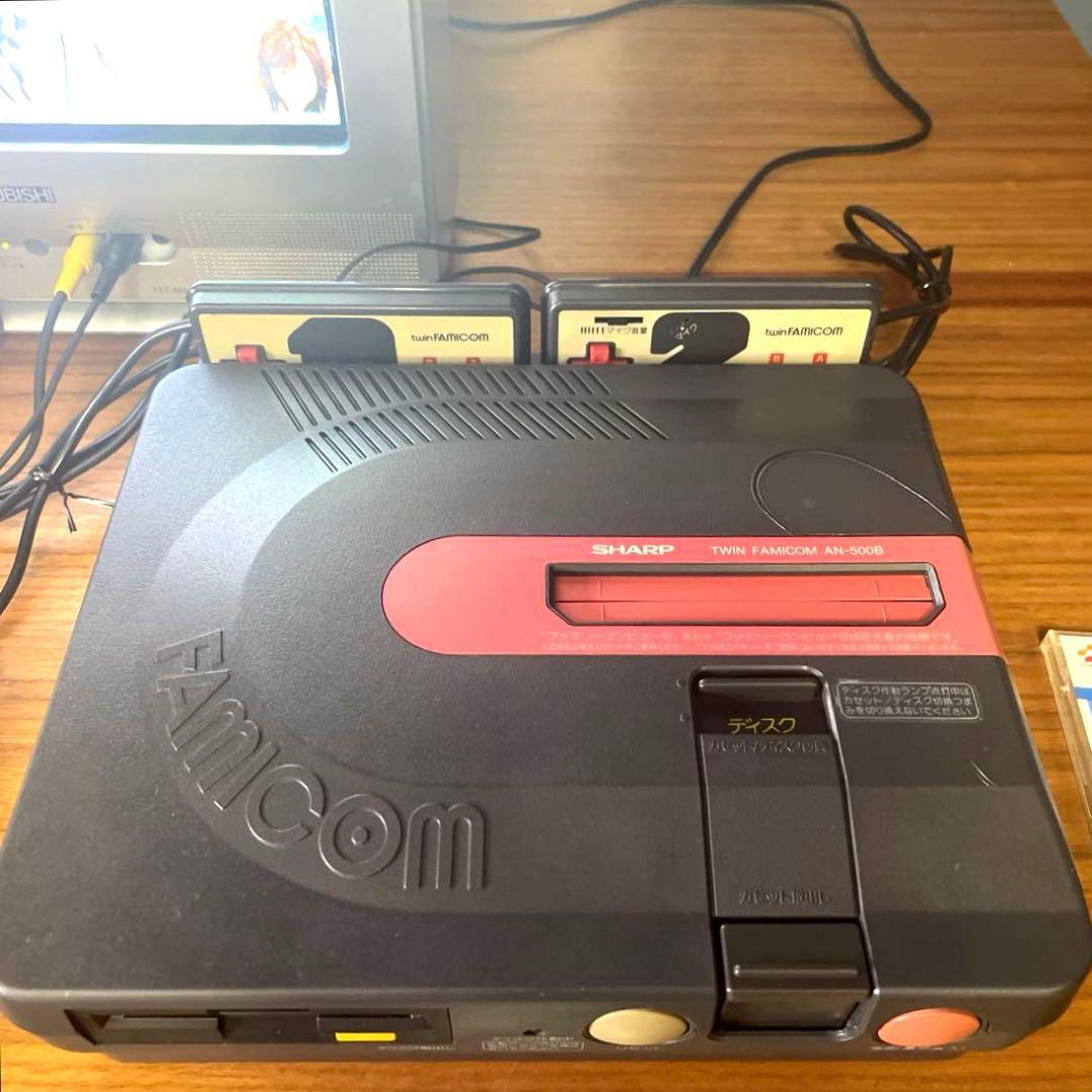 【レトロゲームセット】ツインファミコン&三菱電機 ブラウン管テレビ &チューナー