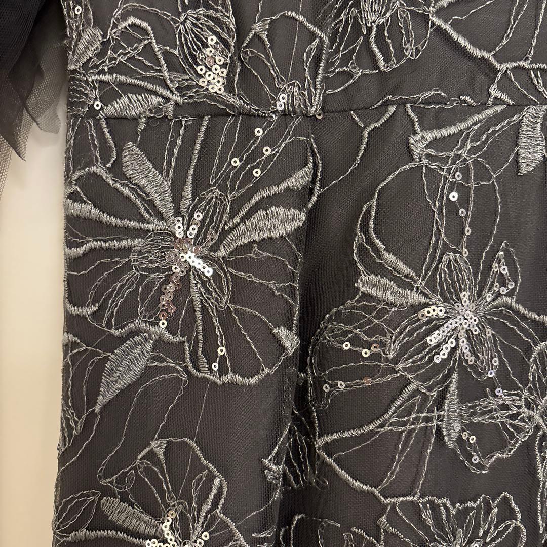 ANDRESD キーネックエンブロイダリードレス