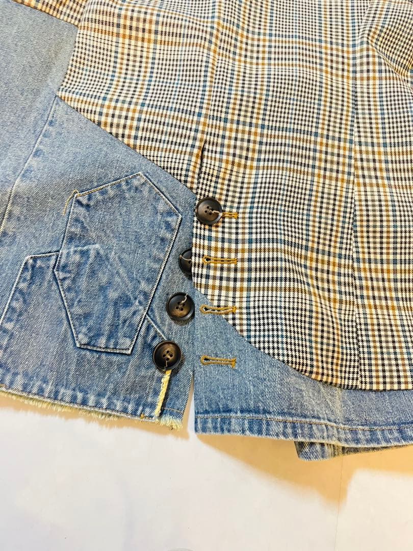 新品 未使用品 MICALLE MICALLE チェック柄　ジャケット