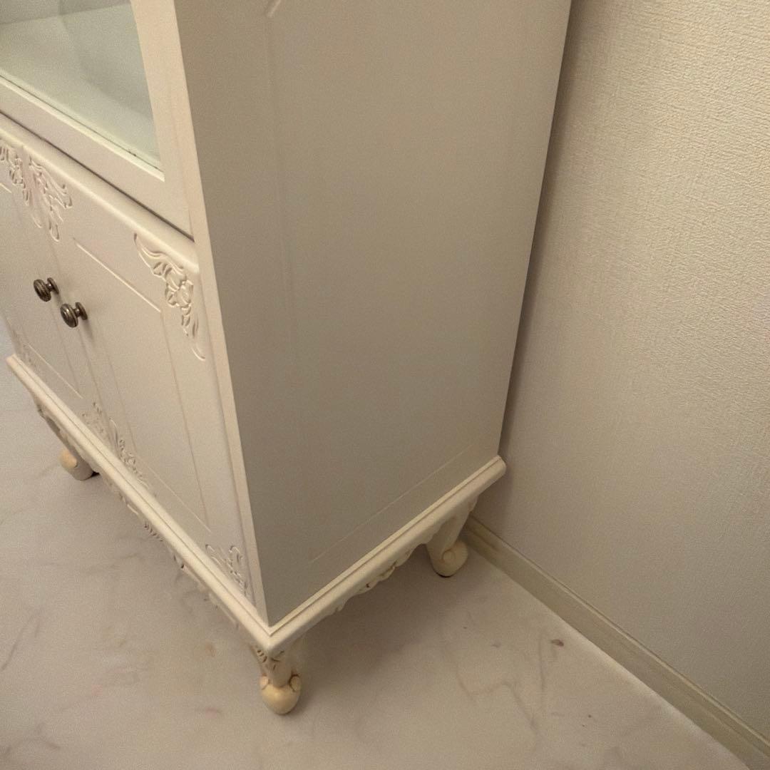 アンティーク　キャビネット　猫足　姫系家具　ロココ調