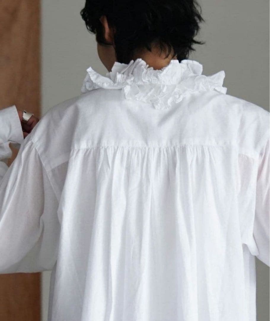 美品 crinkle crinkle crinkle フリルシャツ