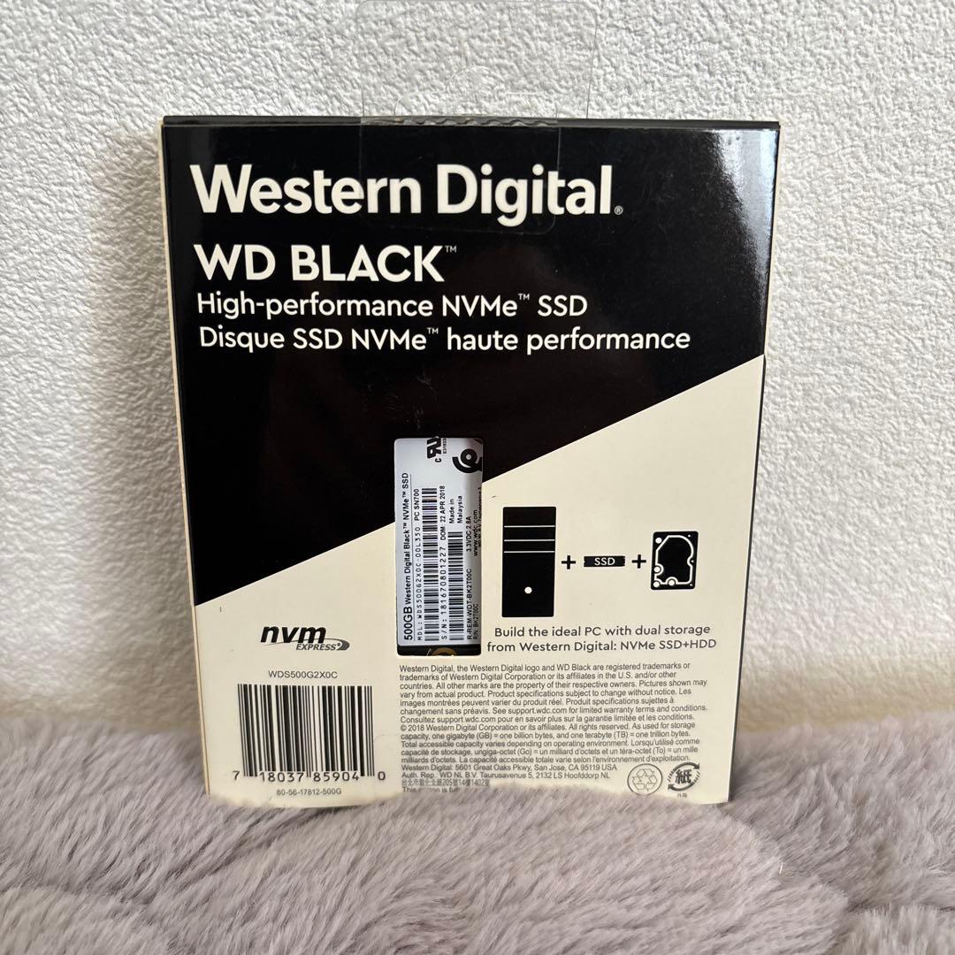 内蔵型SSD WD BLACK NVMe M.2 SSD 500GB SN700