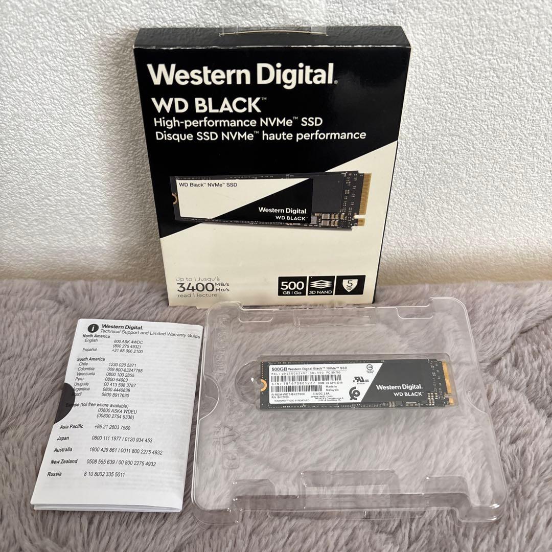 内蔵型SSD WD BLACK NVMe M.2 SSD 500GB SN700