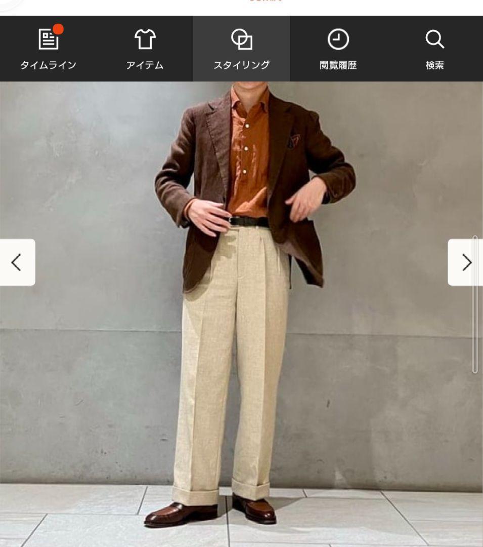 BEAMS F 【別注】BERNARD ZINS / SACHA スラックス