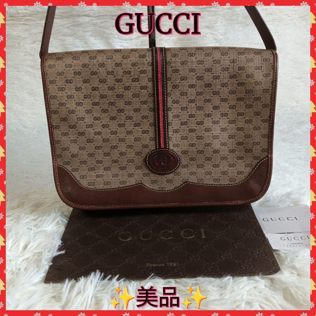 emission【GUCCI】グッチ　ショルダーバッグ　シェリーライン　✨