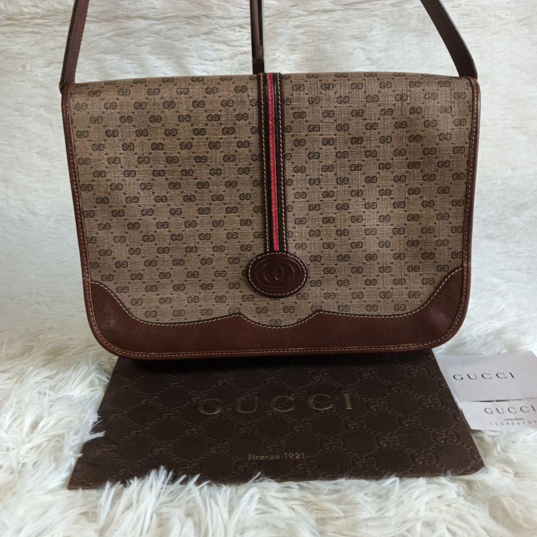 emission【GUCCI】グッチ　ショルダーバッグ　シェリーライン　✨