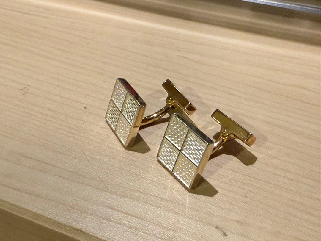 ⭕️正規品 ルイヴィトン カフリンクス カフス ag925 ダミエ4 美品