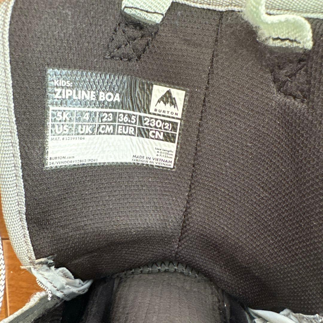 バートン　ZIPLINE Kids' 5K スノーボードブーツ　23cm