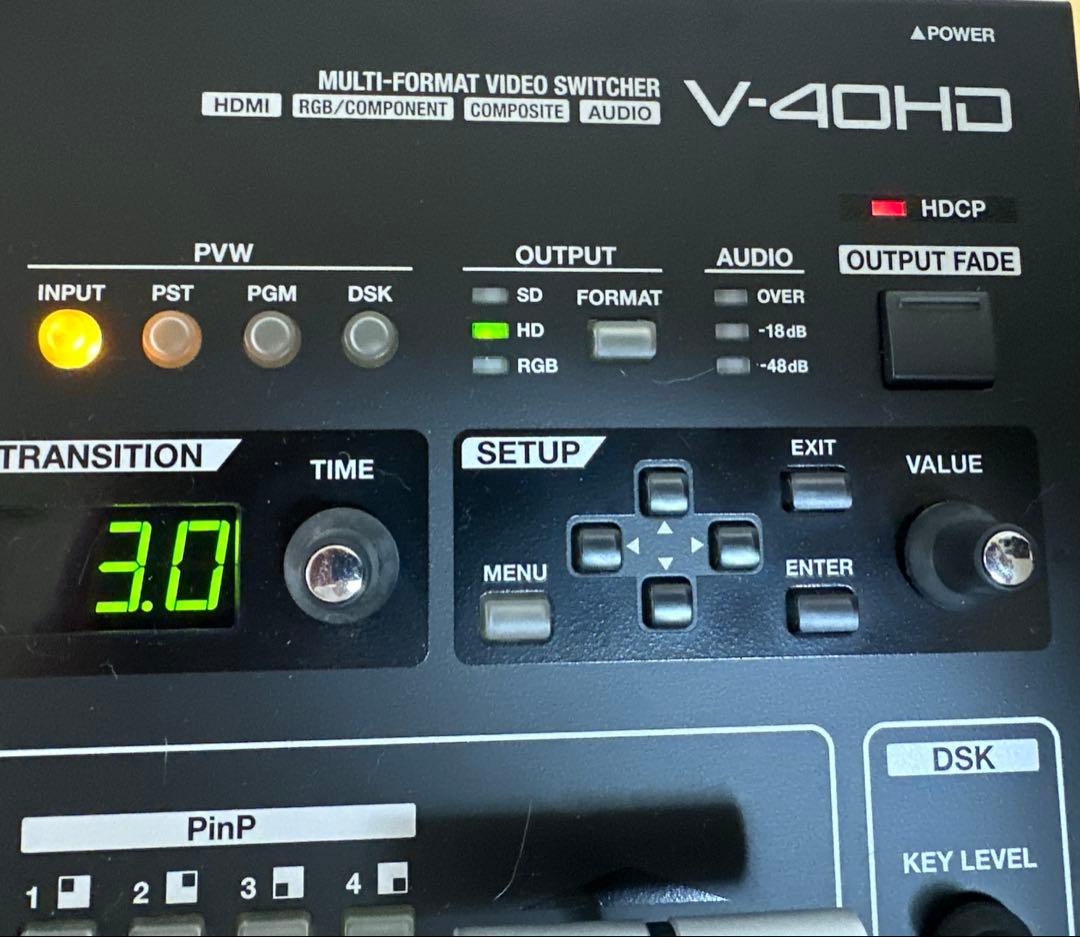 Roland V-40HD ビデオスイッチャー(リコール対象外機器)【中古品】