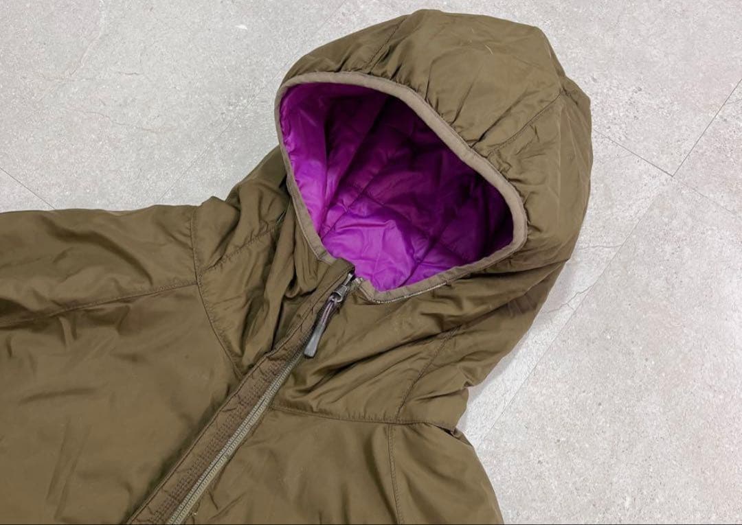 ジャケット・アウター mont-bell down parka purple brown M