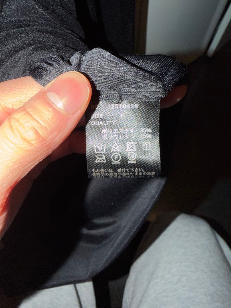 TODAYFUL Roundhem Velour Shirts ブラック