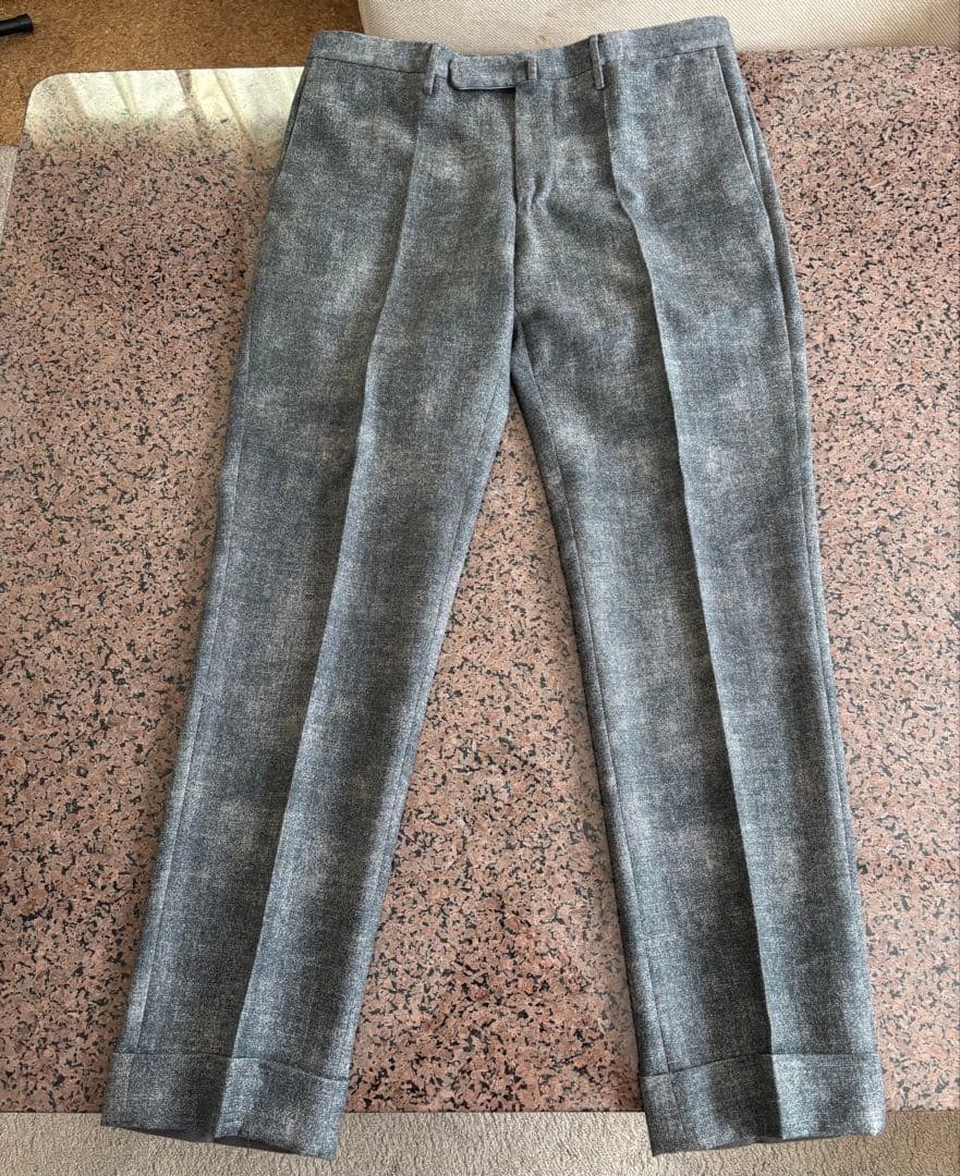 INCOTEX インコテックス サイズ46 グレー(柄あり)スラックス　珍品！