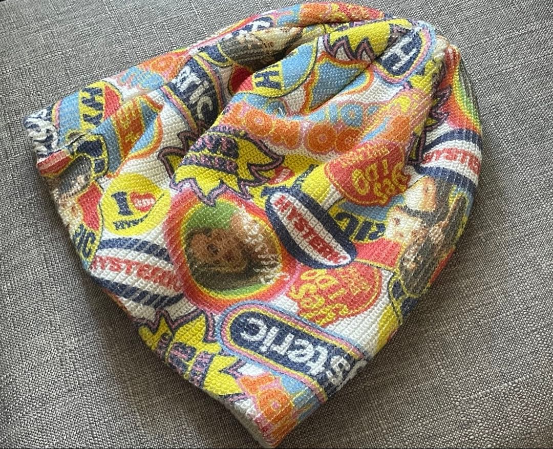 ヒステリックグラマー TYPICAL HYSTERIC柄 オーバーサイズビーニー