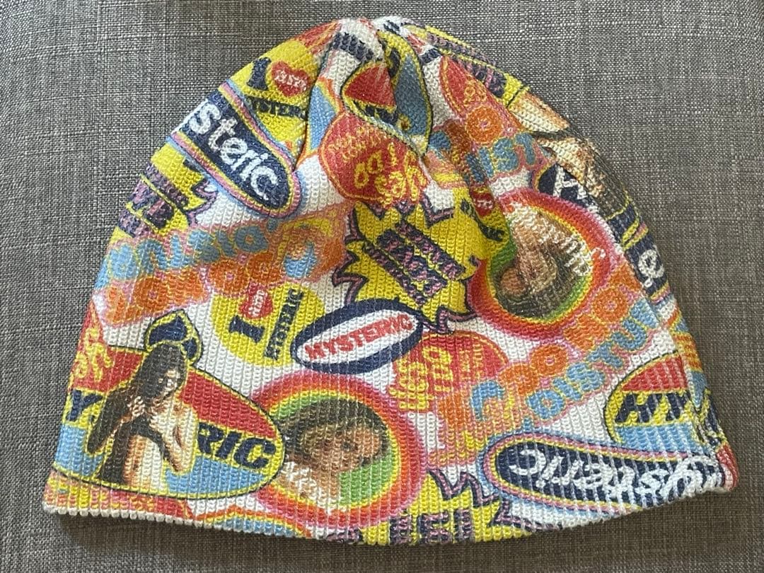 ヒステリックグラマー TYPICAL HYSTERIC柄 オーバーサイズビーニー