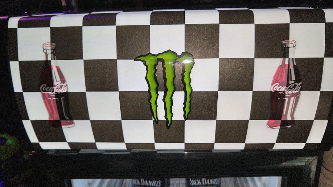 冷蔵庫 LED 照明 ショーケース クーラー モンスター ガレージ バイク