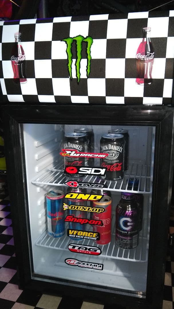 冷蔵庫 LED 照明 ショーケース クーラー モンスター ガレージ バイク