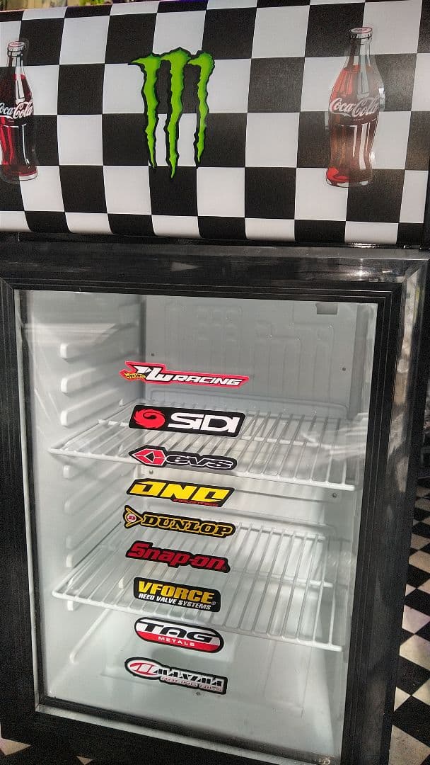 冷蔵庫 LED 照明 ショーケース クーラー モンスター ガレージ バイク