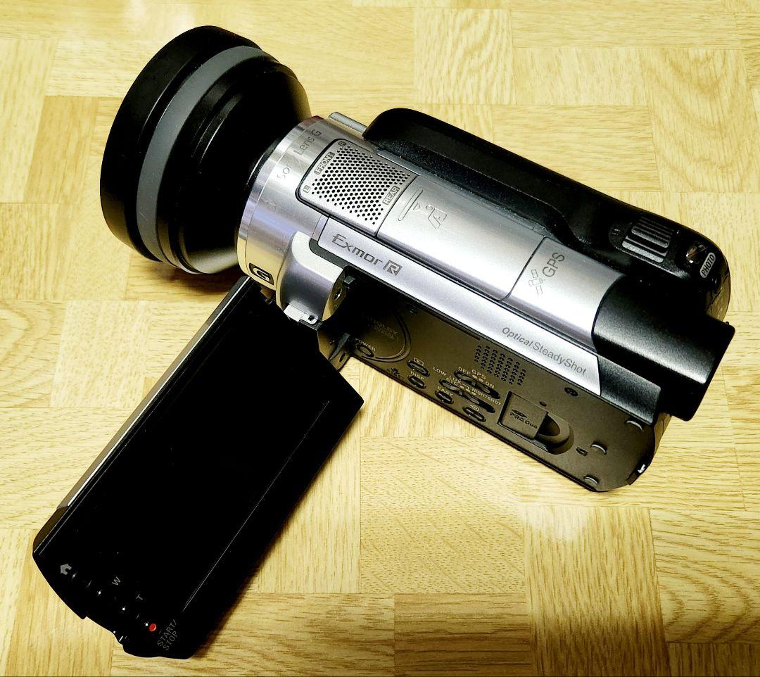 ソニー HDR-XR500V 付属品&広角レンズ&予備バッテリー2本付き