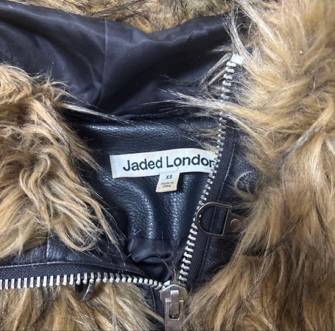 ジャケット・アウター jaded london Fur Blonde Mendoza Jacket