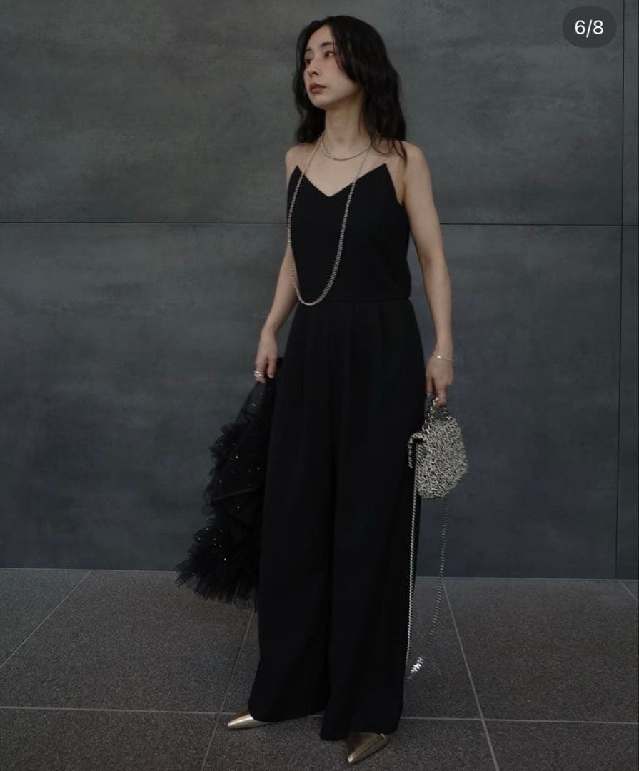 ブラックチュールフリルジャケットセット/Ameri vintage ロンパース