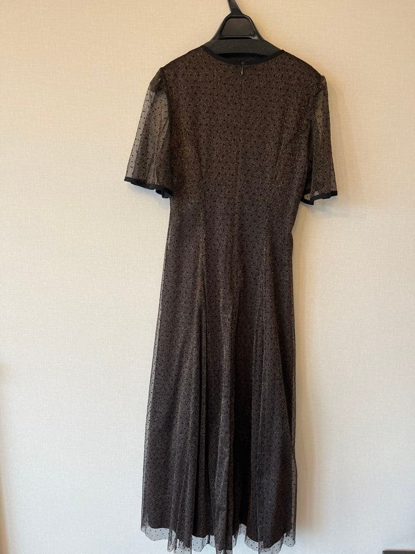 【極美品】kaene パイピングドットドレス　オケージョンワンピース　結婚式