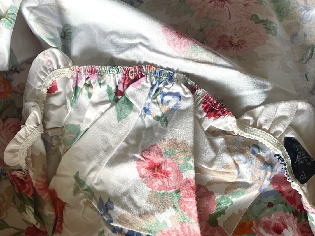 新品の未使用✳︎ラルフローレン✳︎花柄✳︎フィッテドシーツ✳︎シングル