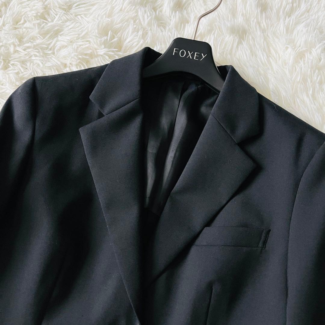 【新品タグ付き✨】I.M.G.N　青山　スカートスーツ　ストレッチ　洗える　黒