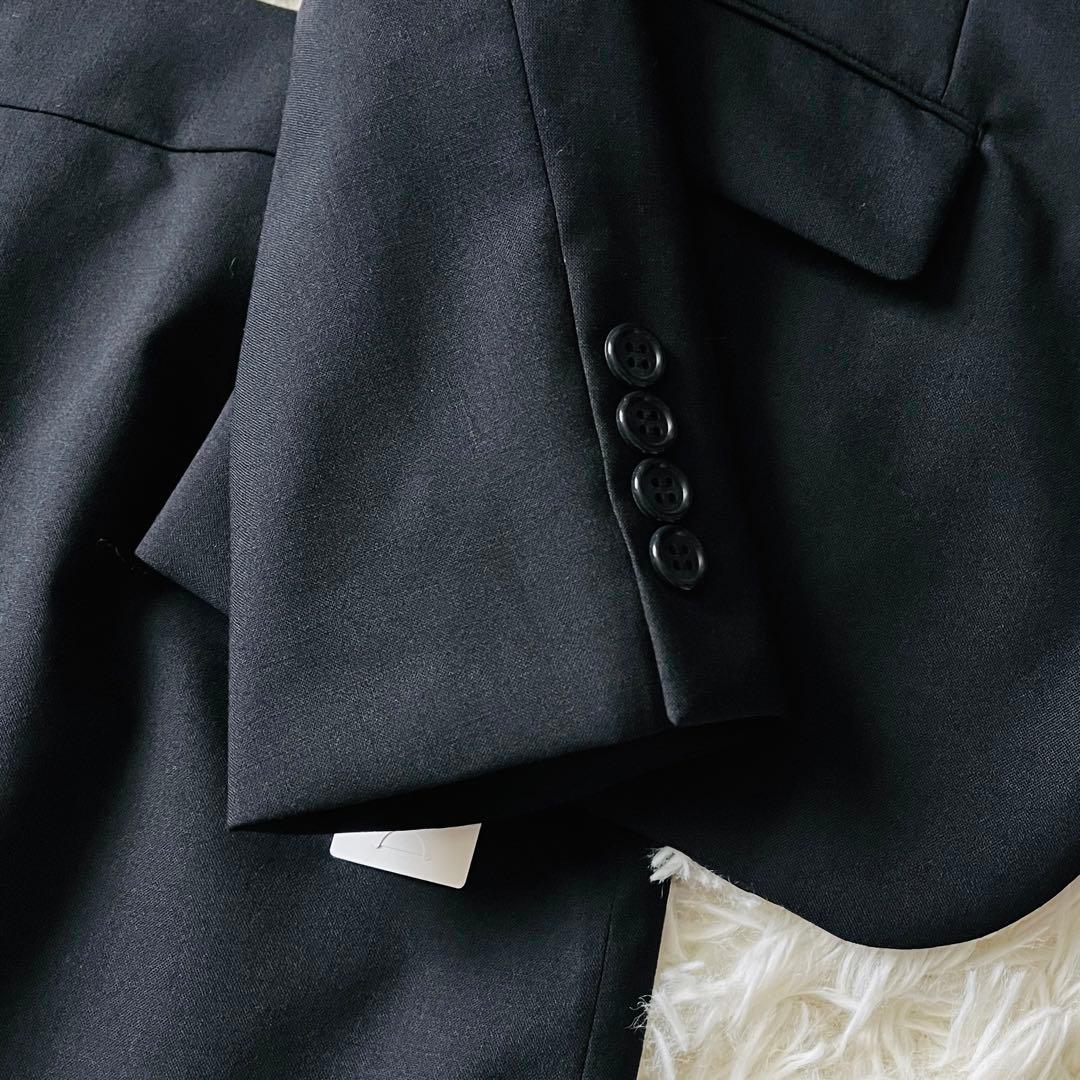 【新品タグ付き✨】I.M.G.N　青山　スカートスーツ　ストレッチ　洗える　黒