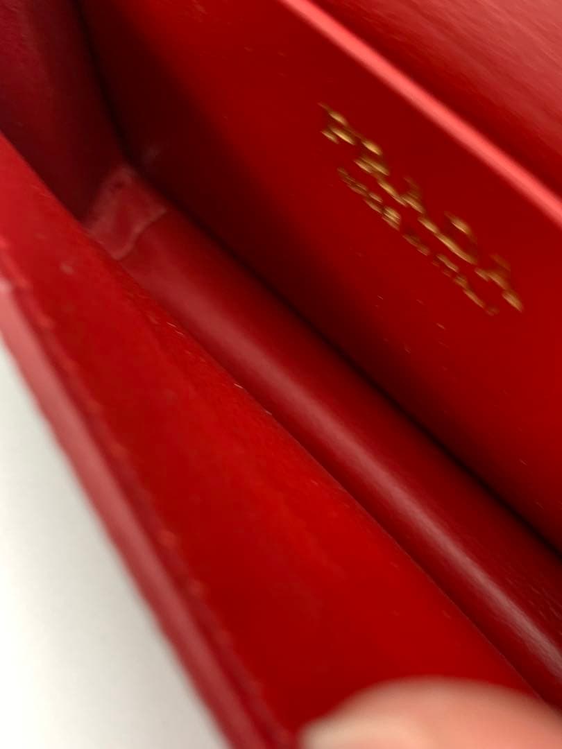 プラダ PRADA カードケース 名刺入れ 赤 レッド