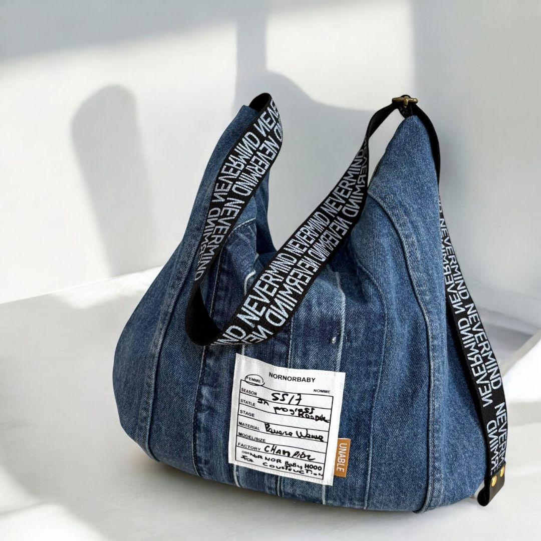 ゆるっと抜け感バッグ／デニムリメイク
